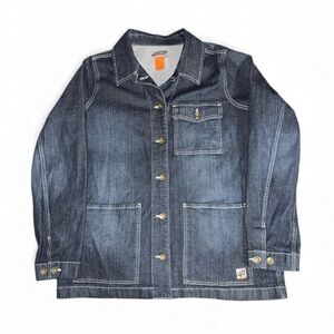 Duluth Trading Co Indigo Denim Utility Jacket